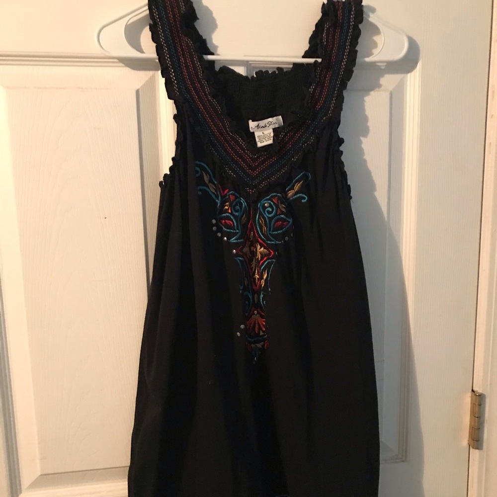 Black tank style top